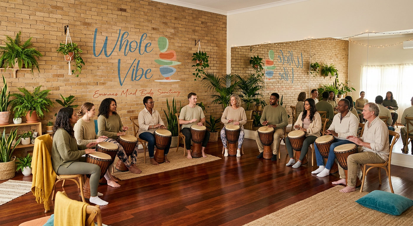 African Djembe drum classes at Whole Vibe in Emmaus, PA
