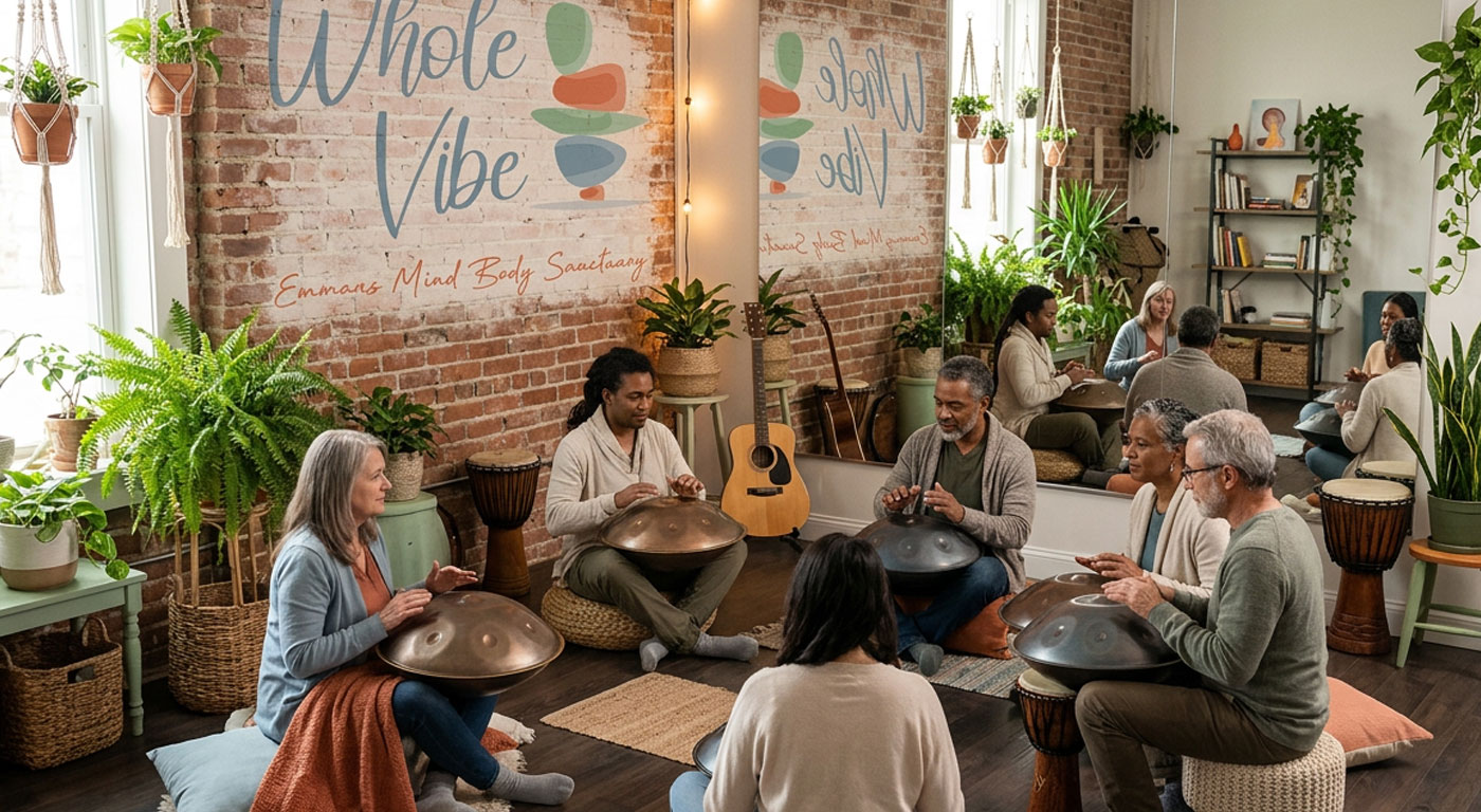 Handpan classes at Whole Vibe in Emmaus, PA